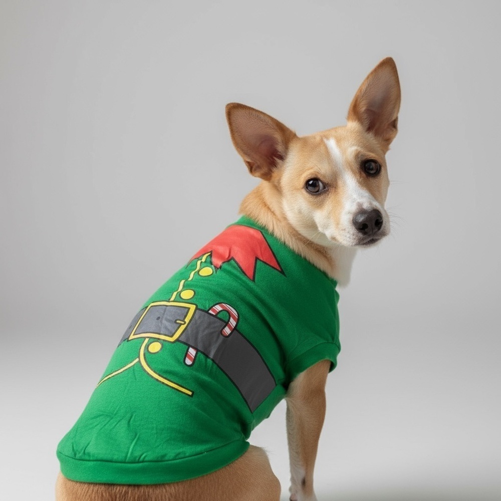 Elf Dog Christmas Shirt